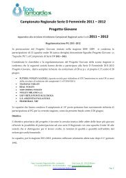 Progetto PG _ scheda societÃ (1).pdf - FIPAV - Comitato Regionale ...