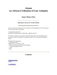 Aksum An African Civilisation of Late Antiquity - Welcome ...