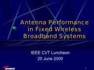 Antenna Performance in Fixed Wireless Broadband ... - Cvt-dallas.org