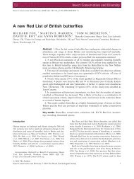 A new Red List of British butterflies - Butterfly Conservation