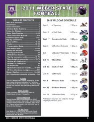 2018 Weber State Football Almanac by Weber State Athletic Communications -  Issuu