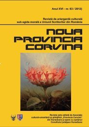Noua ProVincia Corvina nr.63 - WordPress.com