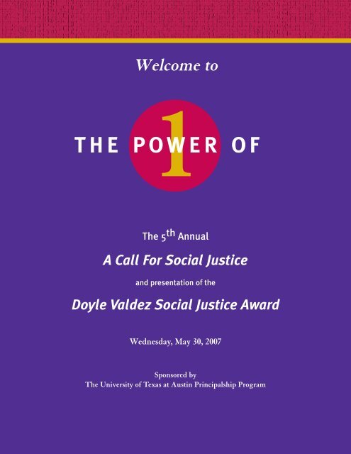 doyle valdez and the social justice award - Department of ...