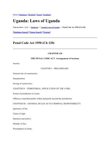 Uganda: Laws of Uganda - On TRACK against Corruption