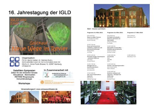 IGLD –Session und Chairs - (GFID) eV
