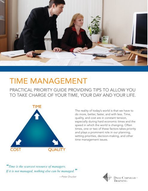 TIME MANAGEMENT - sales.dalecarnegie.com