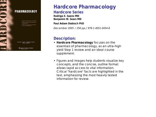 PHARMACOLOGY BOOKSHELF