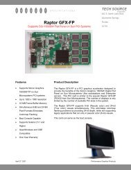 Raptor GFX-FP Datasheet - Tech Source