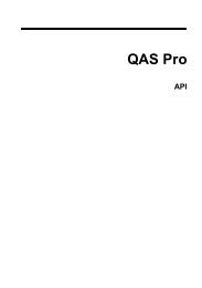 Searching With QAS Pro - QAS.com