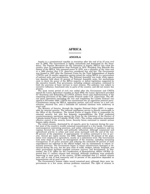 AFRICA - House Foreign Affairs Committee Democrats