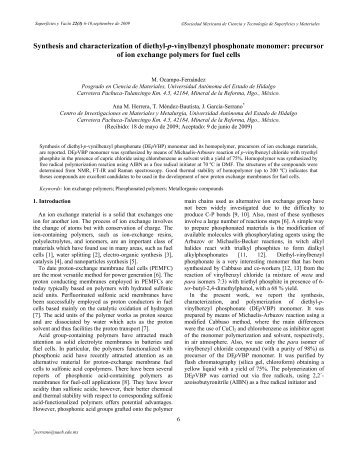 Synthesis and characterization of diethyl-p-vinylbenzyl phosphonate ...