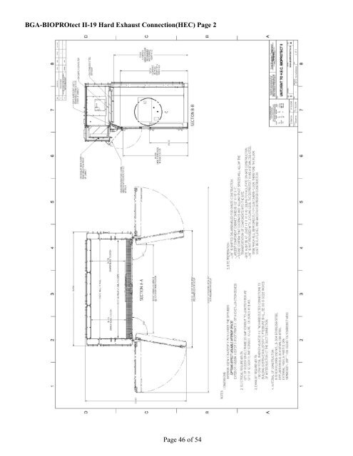 OPERATOR'S MANUAL BIOPROtect II Vent to ... - Baker Company