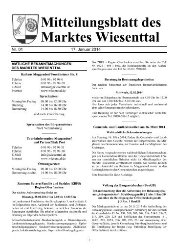 Januar 2014 - Markt Wiesenttal