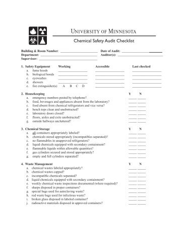 attachment 3 laser safety self audit checklist ofeo safety audit checklist