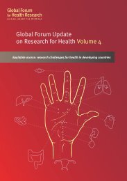 Global Forum Update on Research for Health volume 4