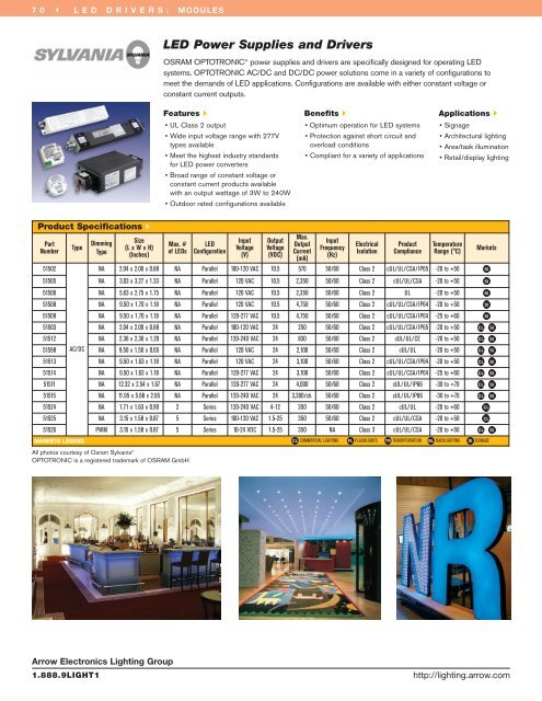 | LED DRIVERS | L - Arrow Electronics