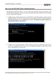 How to use the DNP/5282 Telnet Command Interface - DIL/NetPC