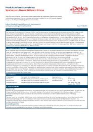 Produktinformationsblatt für SDD Sparkassen-DynamikDepot Ertrag ...