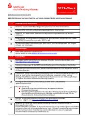 SEPA-Check - Sparkasse Aschaffenburg-Alzenau