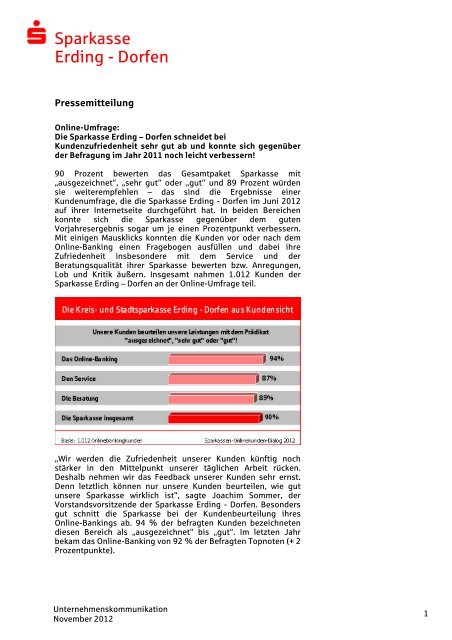 Sparkasse beschert die Kindergärten - und Stadtsparkasse Erding ...