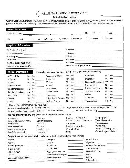 Family Medical History Template from img.yumpu.com