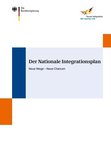 Der Nationale Integrationsplan - Kultusministerkonferenz (KMK)