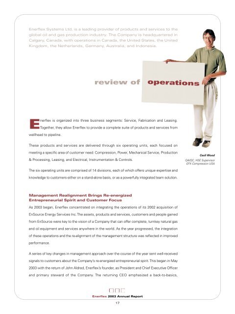 2003 Annual Report - Enerflex