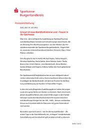 Pressemitteilung - Sparkasse Burgenlandkreis