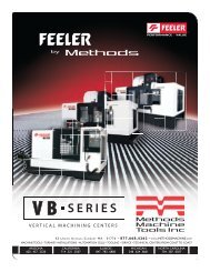 Feeler VB-Series Brochure - Methods Machine Tools