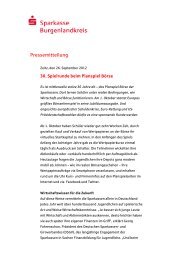 Planspiel Börse_Start - Sparkasse Burgenlandkreis