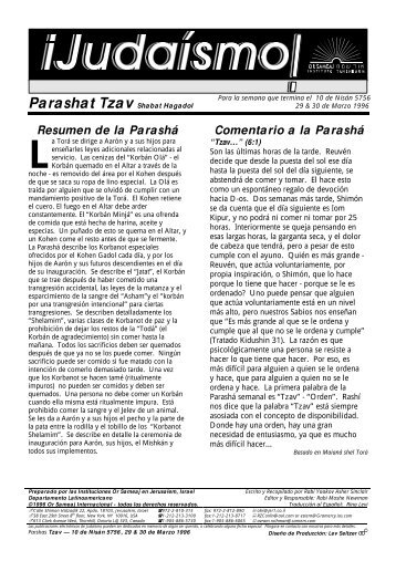 Parashat Tzav Shabat Hagadol