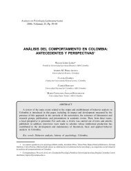 análisis del comportamiento en colombia - ResearchGate