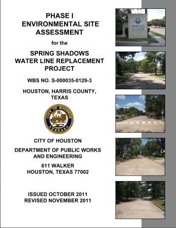 phase i environmental site assessment - Public Works & Engineering
