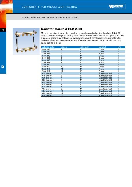 Nordic catalogue - Watts Industries