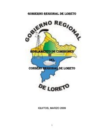 gobierno regional de loreto reglamento de comisiones del consejo ...