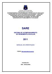 sistema de acompanhamento do rendimento escolar manual de ...