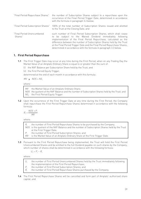 Circular to Amplats Shareholders - Anglo American Platinum