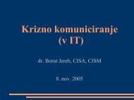 Krizno komuniciranje (v IT) - ISACA