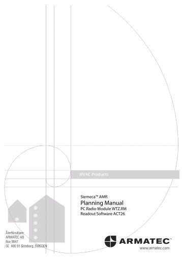 Planning Manual - Armatec AB