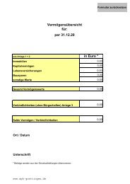 Sparkasse Göttingen - Vermögensübersicht