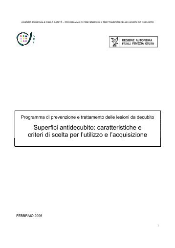 LINEE GUIDA FVG SUPERFICI.pdf - Azienda per i Servizi Sanitari n ...