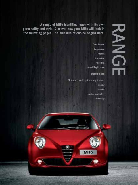 Only the finest materials have been selected - Alfa Romeo