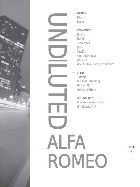 Only the finest materials have been selected - Alfa Romeo