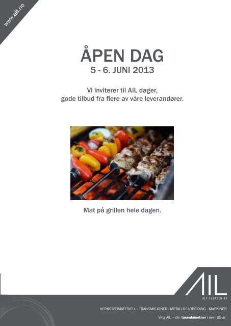 ÃPEN DAG - Alf I. Larsen AS