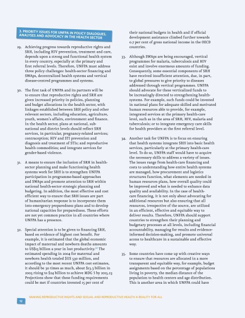 Sexual and Reproductive Health Framework - UNFPA