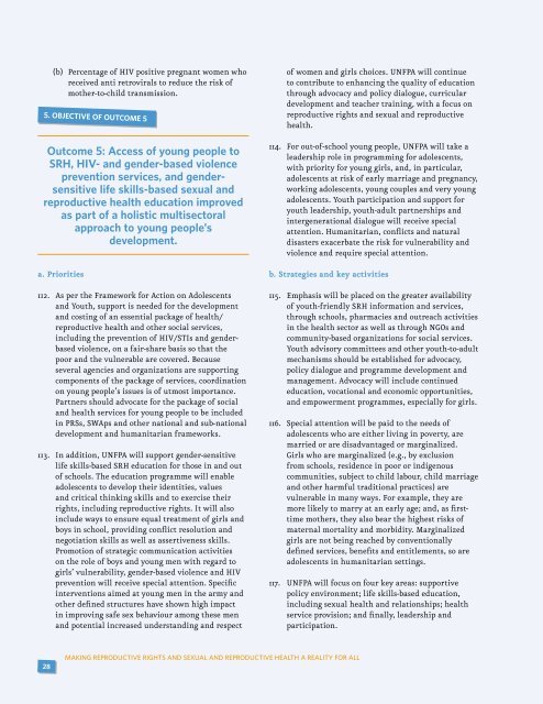 Sexual and Reproductive Health Framework - UNFPA