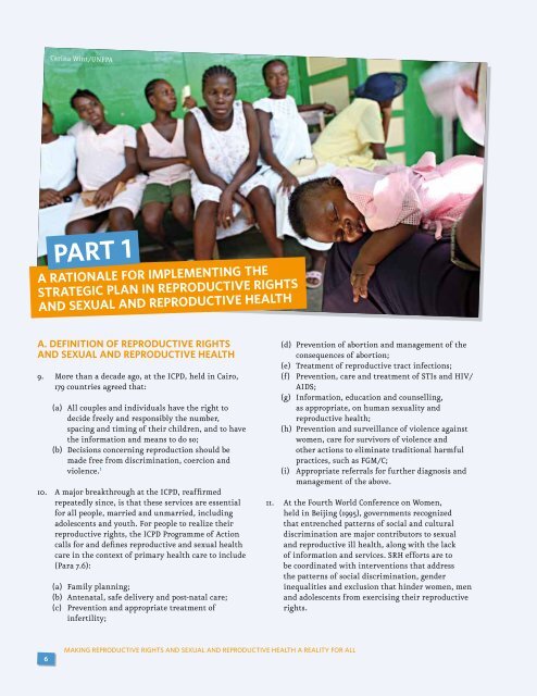 Sexual and Reproductive Health Framework - UNFPA