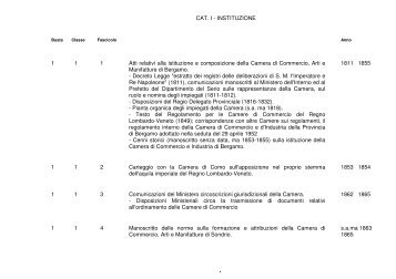 Camera di Commercio - Istituto Centrale per gli Archivi