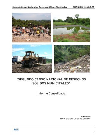 segundo censo nacional de desechos sÃ³lidos municipales