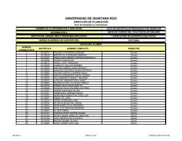 A inicio de cursos de otoÃ±o 2004-2005 - Universidad de Quintana Roo